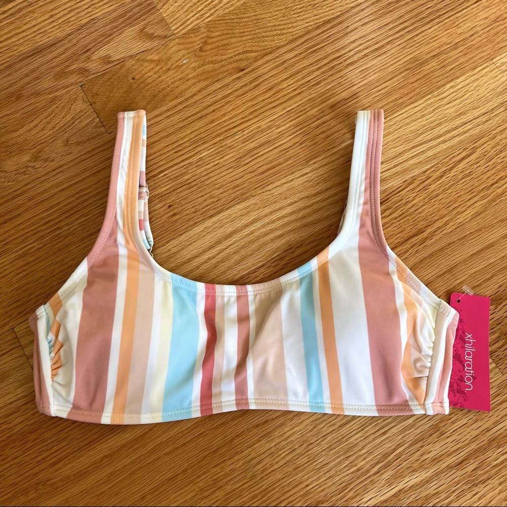 Xhilaration Mutli Stripe Bikini Top NWT‎